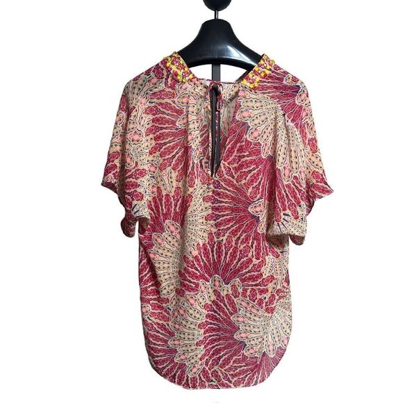Victoria's Secret Silky Embellished Floral Swimsuit Cover Up Size Small - Picture 3 of 6